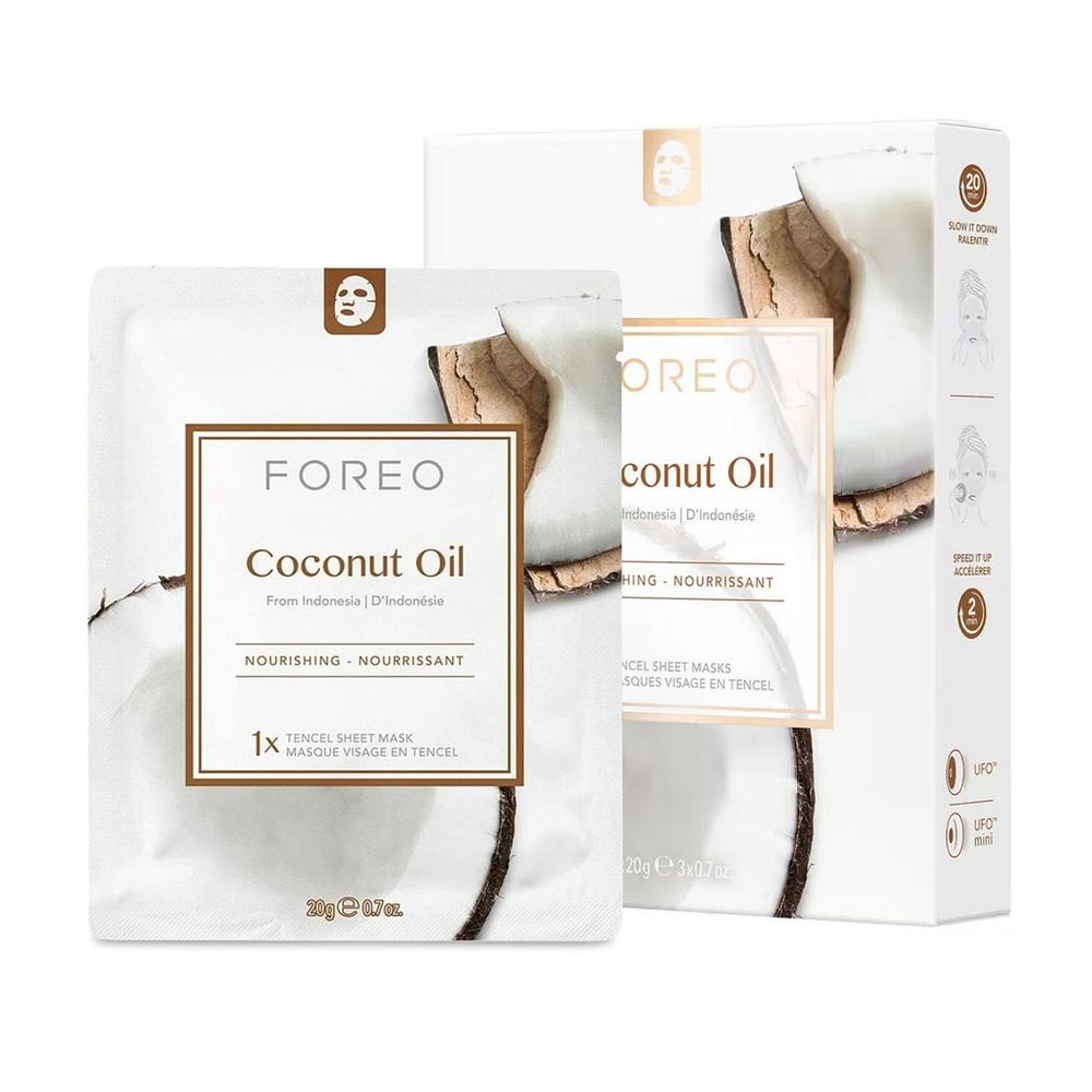 Moisture-Boosting Facial Sheet Mask with Coconut Oil Extracts