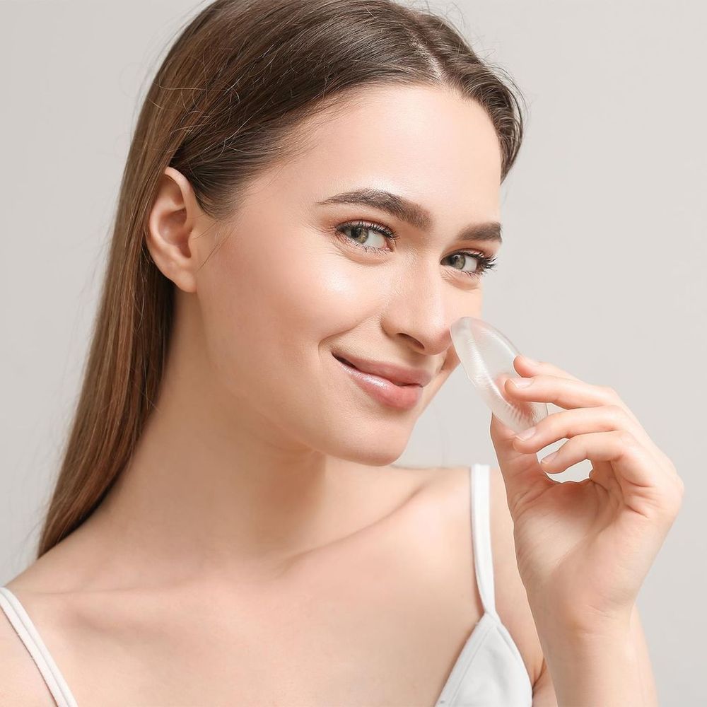 Natural Silicone Clear Make-Up Sponge