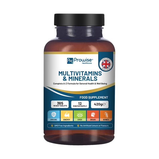Multivitamins & Minerals Tablets | 26 Active Vitamins & Minerals