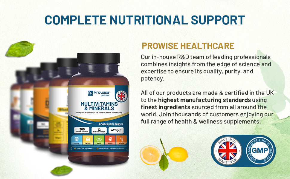Multivitamins & Minerals Tablets | 26 Active Vitamins & Minerals